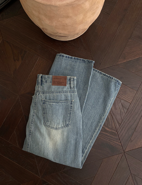 [SLOWAND] # SLOWMADE Summer Vintage Denim Long Skirt