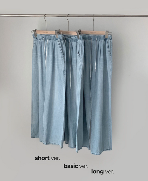 [CREAM CHEESE] [MADE] Summer Denim Wide Pants