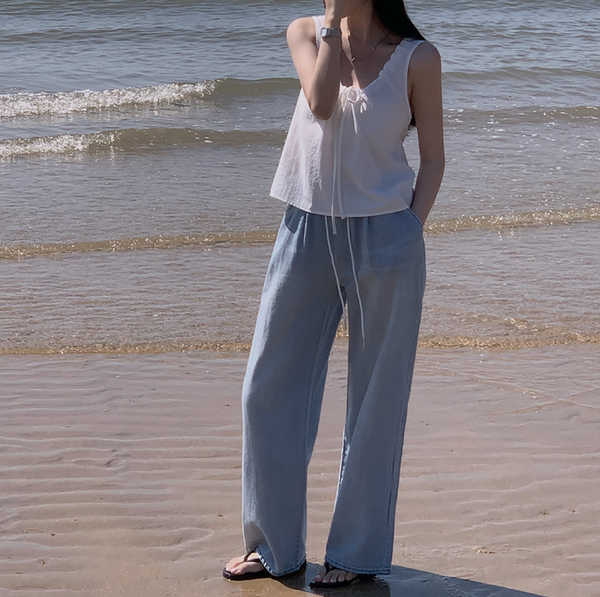 [CREAM CHEESE] [MADE] Summer Denim Wide Pants