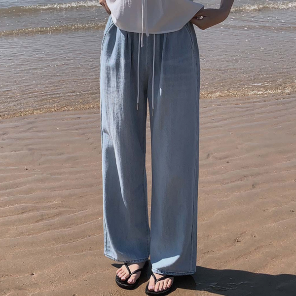 [CREAM CHEESE] [MADE] Summer Denim Wide Pants