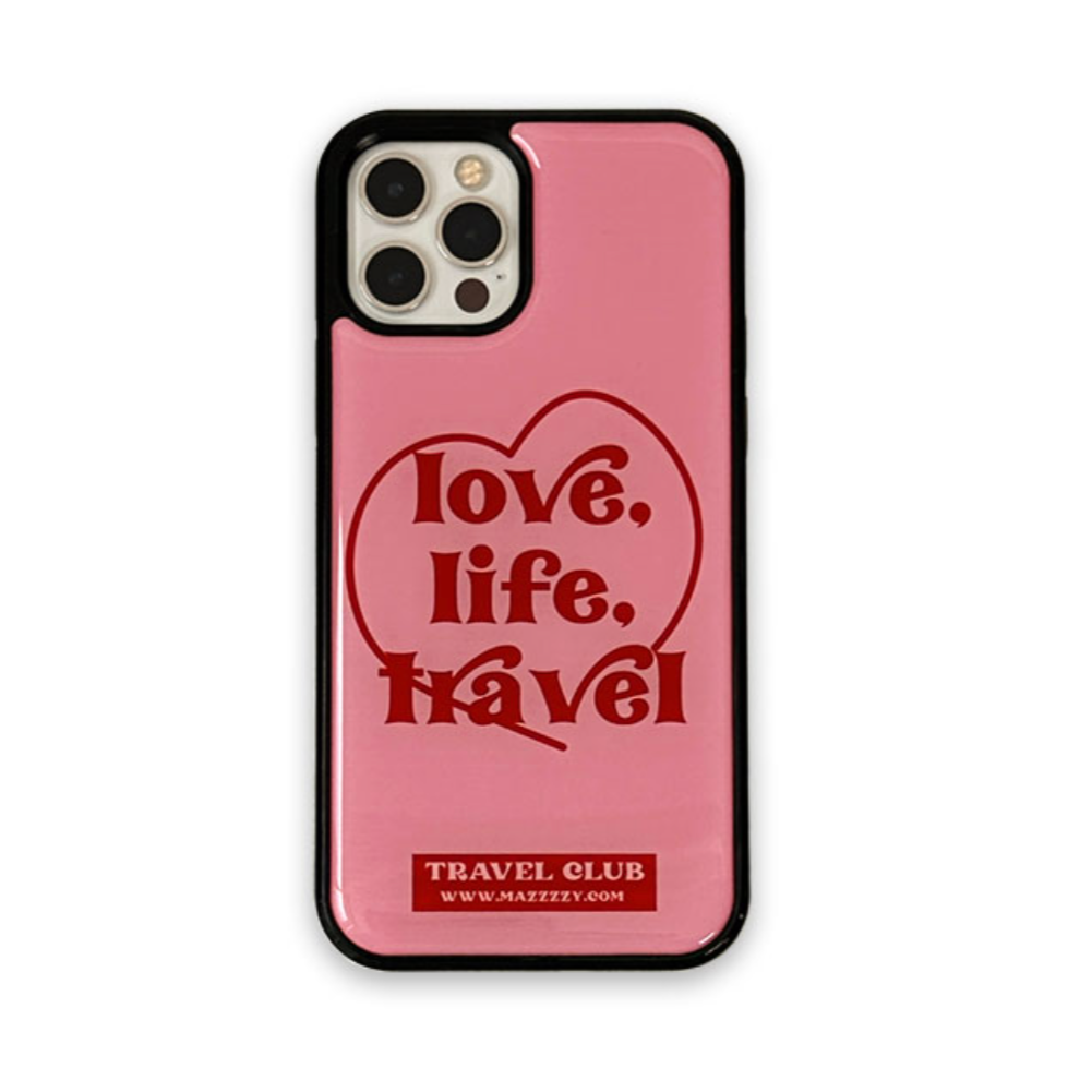 [MAZZZZY] Love, Life, Travel Epoxy Phone Case