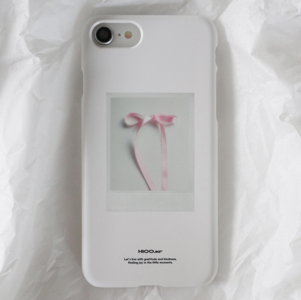 [hioo.kr] Summer Diary Ribbon Matte Phone Case