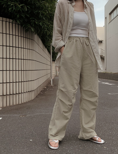 [SLOWAND] # SLOWMADE Cool Summer Washer Wide Pants