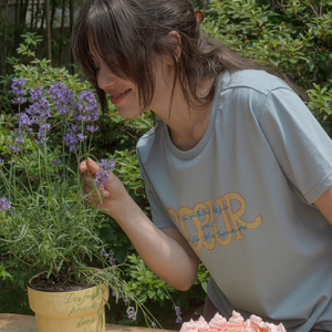 [HOTEL PARIS CHILL] Paper Heart T-Shirt (Sky)