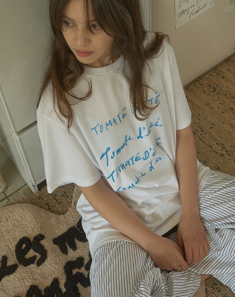 [HOTEL PARIS CHILL] Tomato T-Shirt (White)