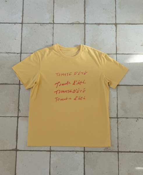 [HOTEL PARIS CHILL] Tomato T-Shirt (Vanilla)