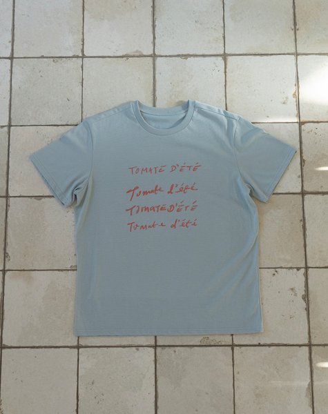 [HOTEL PARIS CHILL] Tomato T-Shirt (Sky)