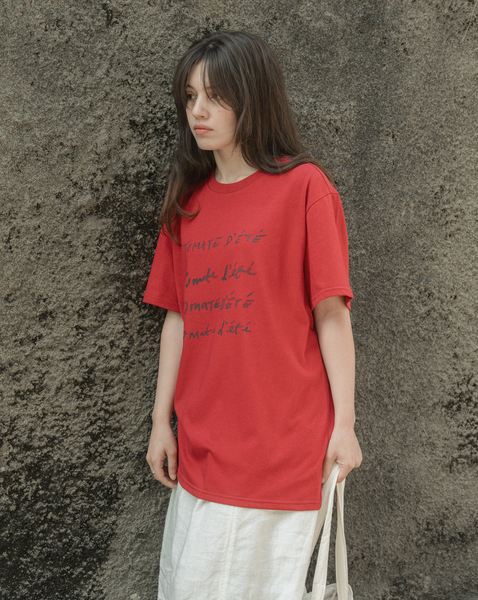 [HOTEL PARIS CHILL] Tomato T-Shirt (Chilli)