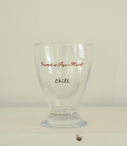 [HOTEL PARIS CHILL] Paper Heart Glass Goblet