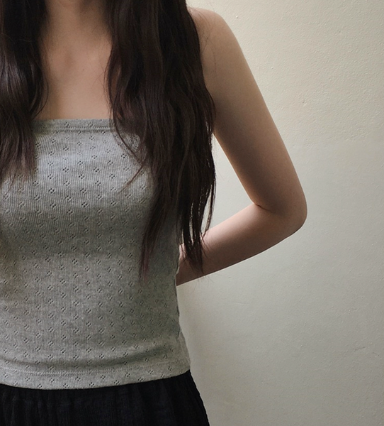 [SLOWAND] # SLOWMADE Love Heart Slim Top