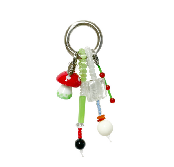 [mOzi] Pet Mushrooms - Odd Beads Gemstone Knot Keyring