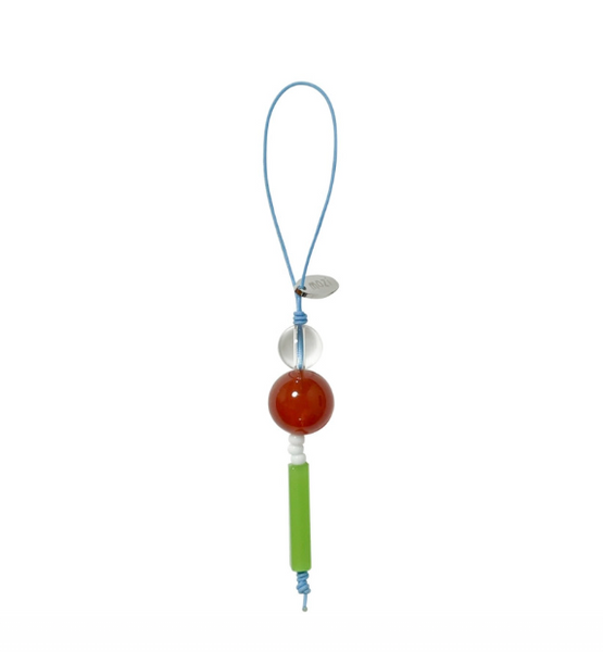 [mOzi] Little Tree Fruit Gemstone Beads Keyring