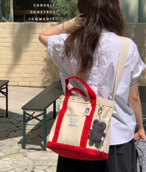 [OLIVET] Happy Things For You Tote Bag (Red)