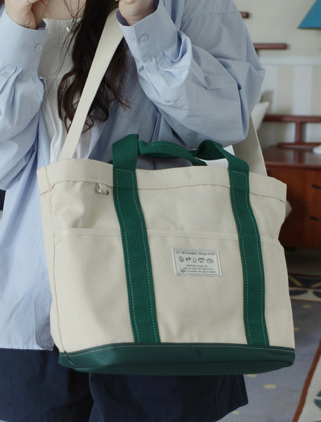 [OLIVET] Happy Things For You Tote Bag (Green)