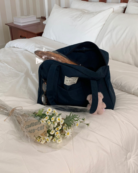 [OLIVET] Happy Things For You Boston Bag (Navy)