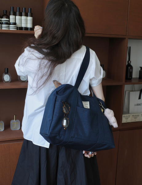 [OLIVET] Happy Things For You Boston Bag (Navy)