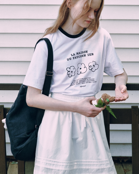 [depound] Flower Graphic T-shirt