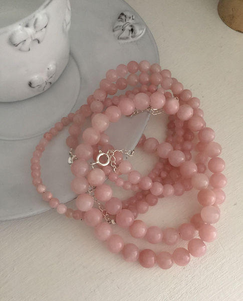 [moat] Pink Cloud Necklace (Silver925)