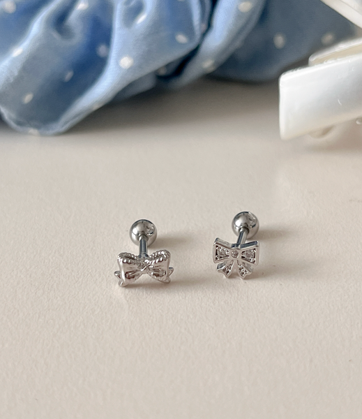 [aube n berry] Ribbon Cubic Layered Point Piercing Special Collection