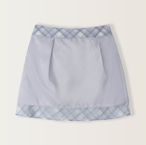 [SLOWAND] Glow Watery Check Skirt