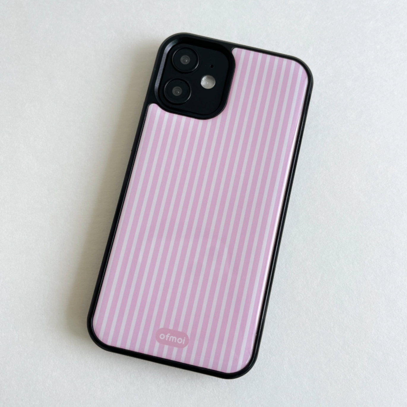 [ofmoi] Pink Stripe Epoxy Phone Case