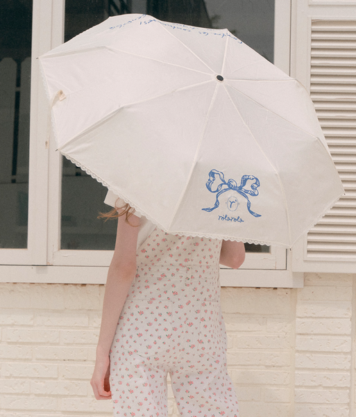 [rola rola] RIBBON LACE UMBRELLA IVORY