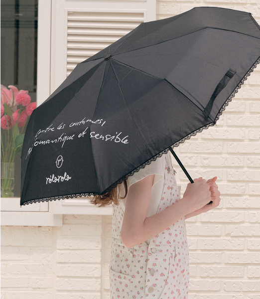 [rola rola] RIBBON UMBRELLA BLACK