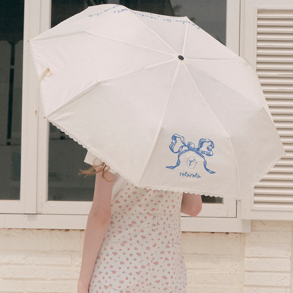 [rola rola] RIBBON LACE UMBRELLA IVORY