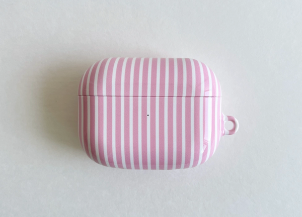 [ofmoi] Pink Stripe Airpods Case