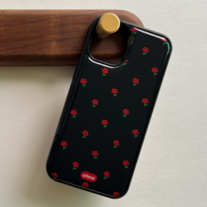 [ofmoi] Red Rose Epoxy Phone Case