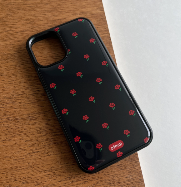[ofmoi] Red Rose Epoxy Phone Case