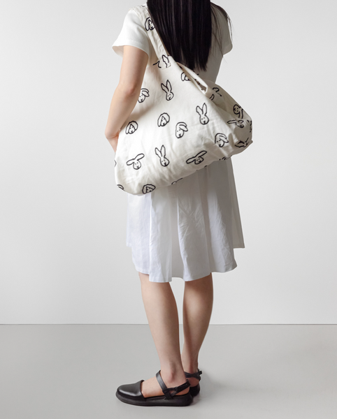 [WARMGREYTAIL] UPCYCLING BIG BAG - BUNNY BUNNY