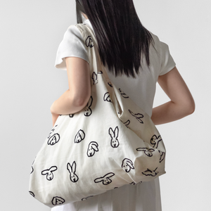 [WARMGREYTAIL] UPCYCLING BIG BAG - BUNNY BUNNY