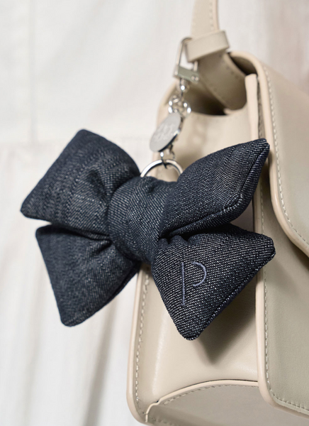 [PVCS] PVCS x Bloomingtale Ribbon Denim Keyring (Raw Denim)