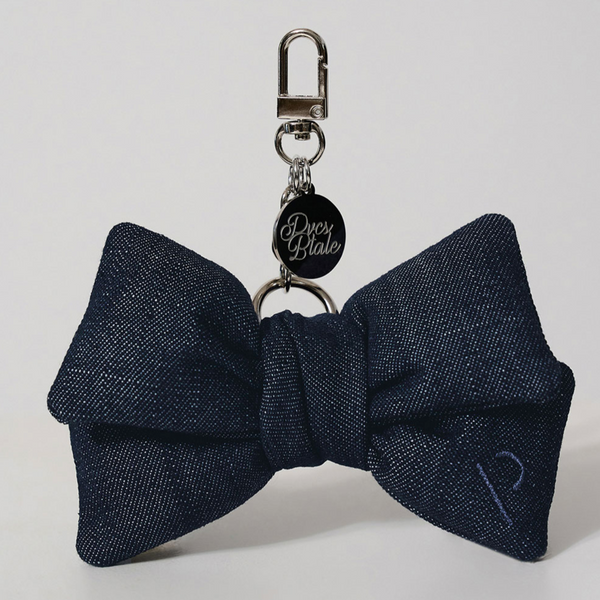 [PVCS] PVCS x Bloomingtale Ribbon Denim Keyring (Raw Denim)