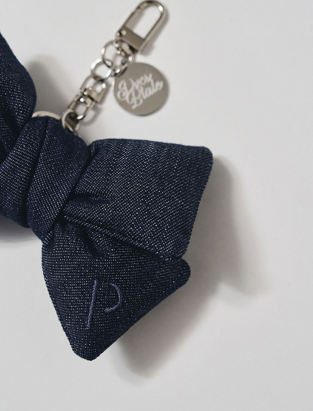 [PVCS] PVCS x Bloomingtale Ribbon Denim Keyring (Raw Denim)