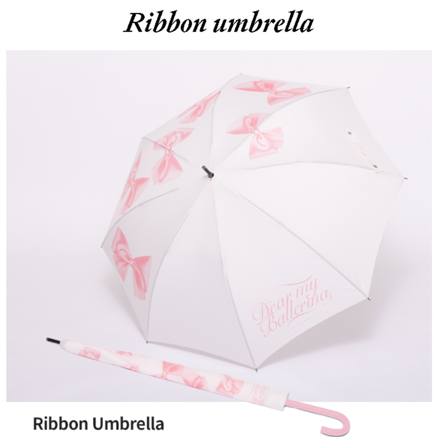 [Bloomingtale] Pink Ribbon Umbrella (2Types)