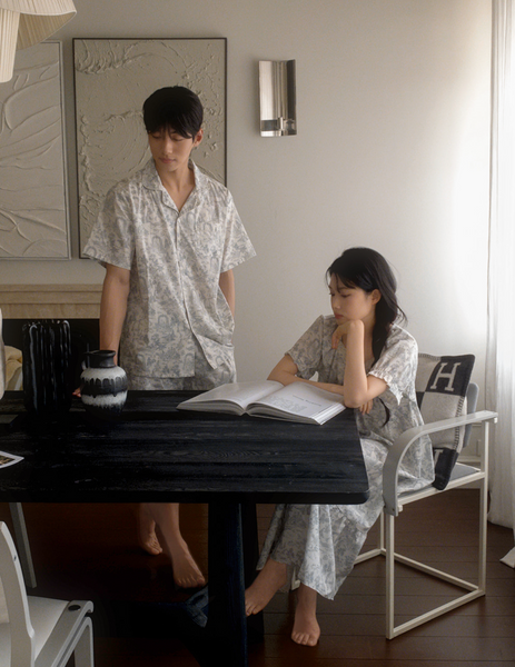 [Juuneedu] Arte Couple Short Sleeve Pajama Set