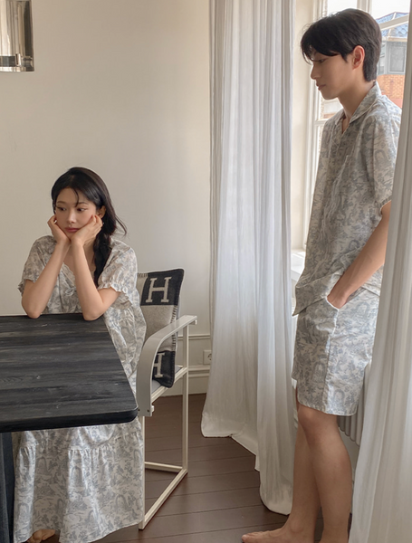 [Juuneedu] Arte Couple Short Sleeve Pajama Set