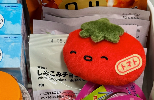[HOOKKA HOOKKA STUDIO] Tomato Soft Fluffy Keyring