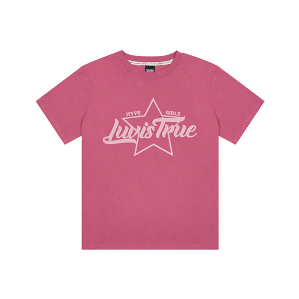 [LUVISTRUE] DN STAR LOGO TEE (PINK)