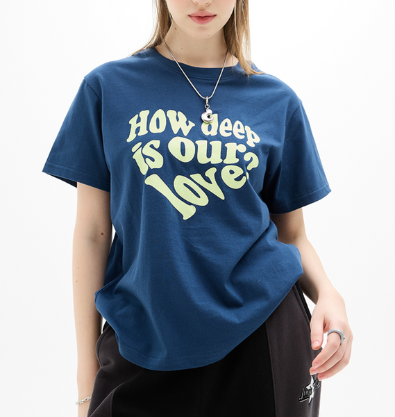 [LUVISTRUE] DN LUV TEE (NAVY)