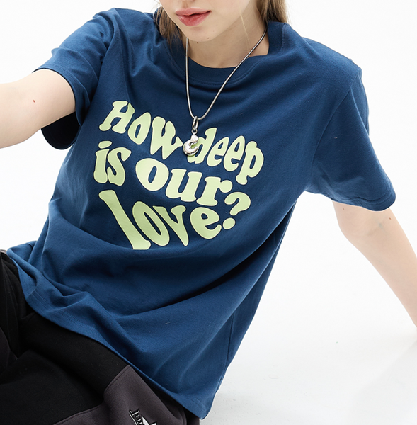 [LUVISTRUE] DN LUV TEE (NAVY)