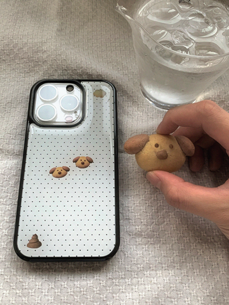 [1081] 바보개와 똘똘개 Epoxy Phone Case