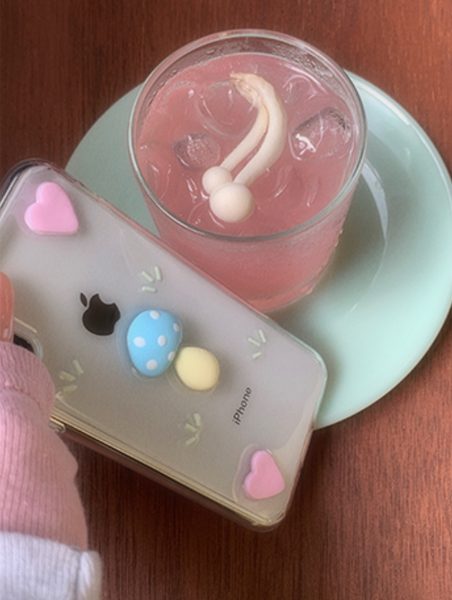 [1081] m u s h r o o m Resin Jelly Hard Case