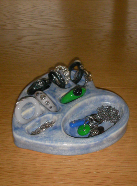 [nff] Ceramic Heart Mix Holder Vintage Blue