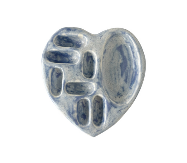 [nff] Ceramic Heart Mix Holder Vintage Blue