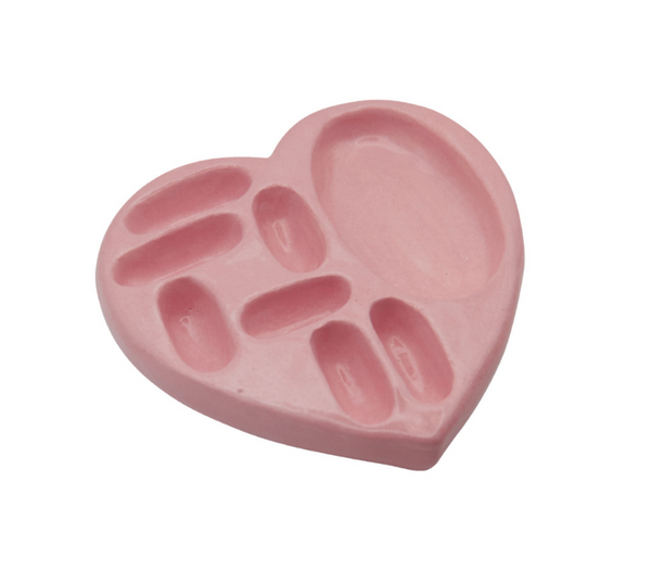 [nff] Ceramic Heart Mix Holder Powder Pink