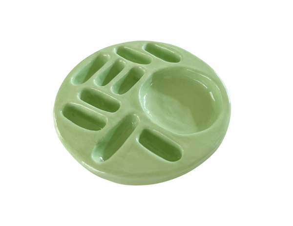 [nff] Ceramic Round Mix Holder Light Green
