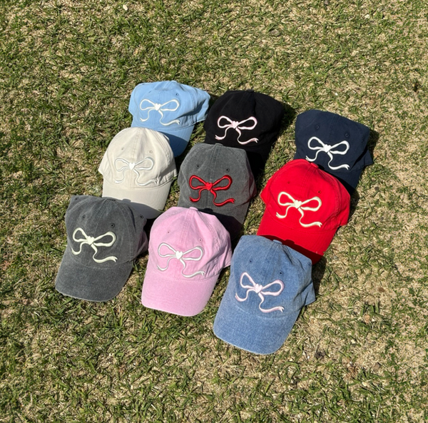 [RONRON] HEART RIBBON BALL CAP (9colour)